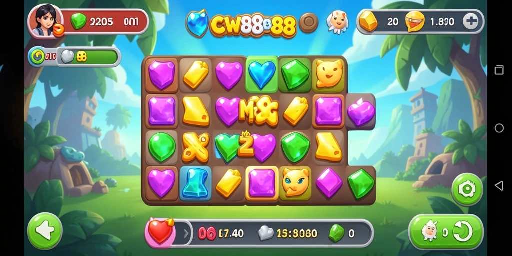 Tangkap momen seru mencocokkan permata dalam <strong>CW8888</strong>!