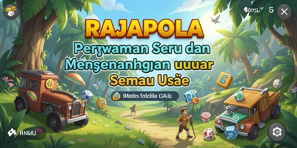 Screenshot utama RAJAPOLA menampilkan gameplay yang ceria dan menyenangkan.