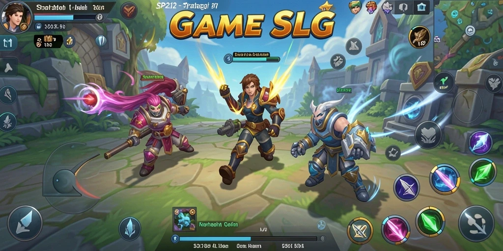 Screenshot dari gameplay SP212 menunjukkan pertempuran strategis yang seru.