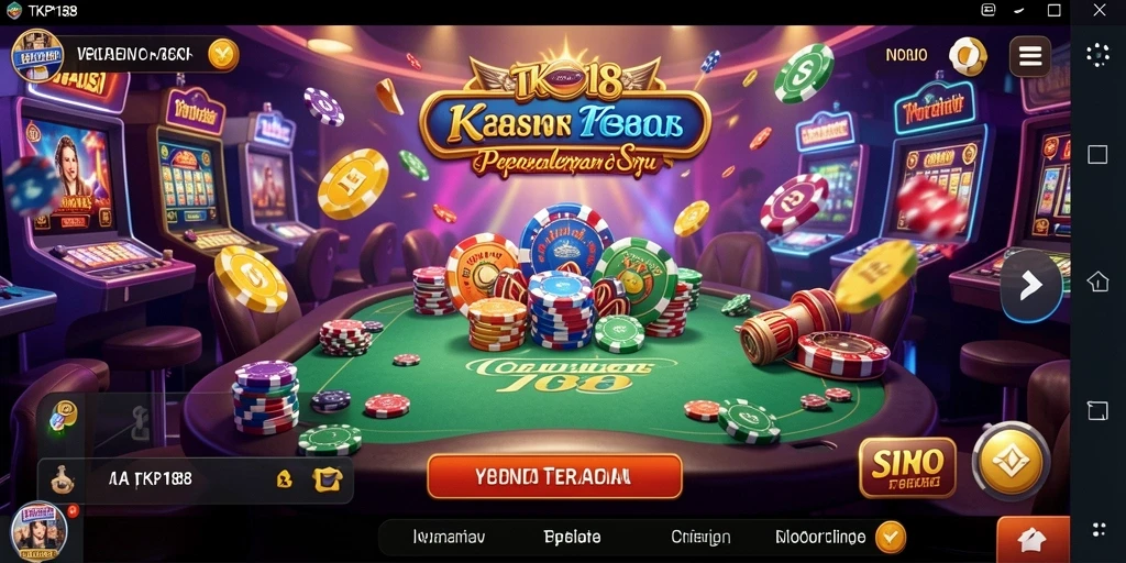 Screenshot gameplay TKP188 dengan aksi seru permainan kasino.