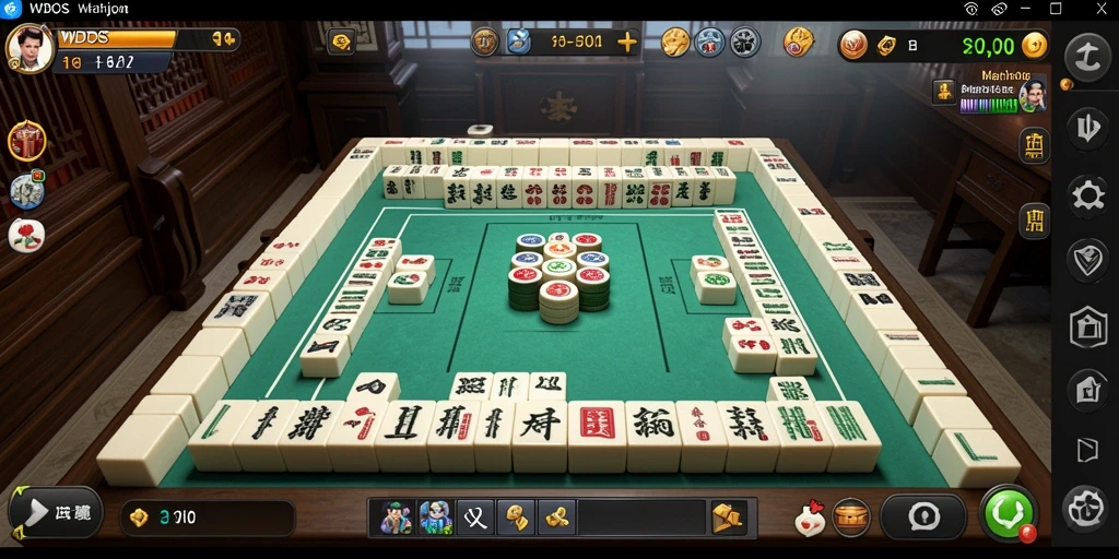Screenshot WDBOS menampilkan pengalaman gameplay Mahjong yang mengasyikkan.