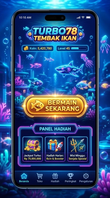 Tampilan antarmuka aplikasi turbo78 yang ramah pengguna.